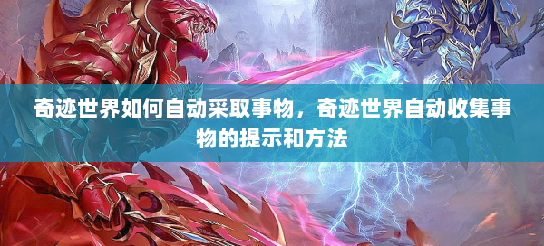 奇迹世界如何自动采取事物，奇迹世界自动收集事物的提示和方法  第3张