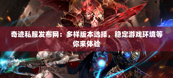 奇迹私服发布网：多样版本选择，稳定游戏环境等你来体验  第2张
